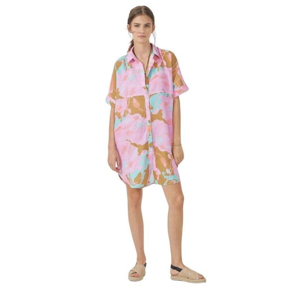 Lanhtropy Alba Shirt Aquarela Dress Size L/XL - Picture 4 of 14